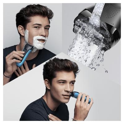 Braun Series 3 Shave&Style 3010BT Rasoir à grille Tondeuse Noir, Bleu