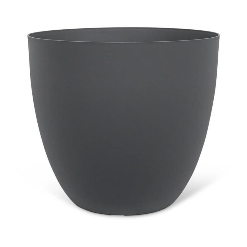Pot de fleurs Phoenix Anthracite - 48 x 42 cm - 100% Recyclé et Résistant - Pour Exté