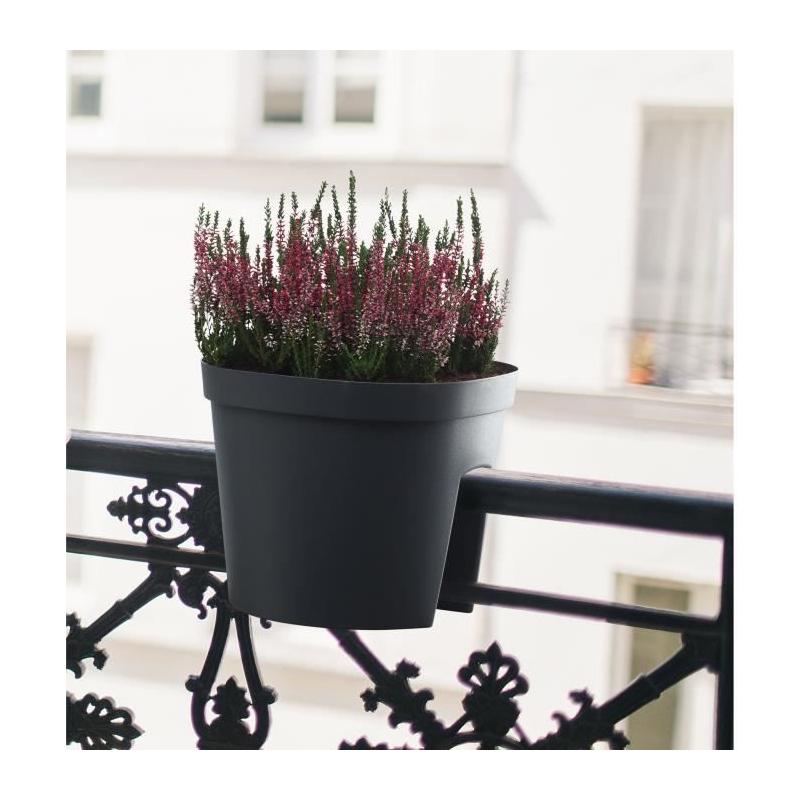 Pot balustrade - GARDEN ID Smile Anth. 30 cm - Pour toutes les balustrades