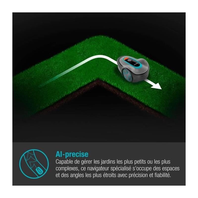 Tondeuse robot GARDENA SILENO minimo 250 - Bluetooth - 250m² - Triple lames pivotantes