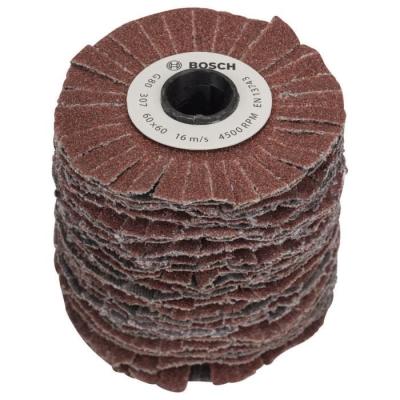 Rouleau flexible PRR 60mm G80 pour ponçage bois, métal et matière synthétique