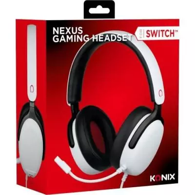 Casque gamer KONIX Nexus Nintendo Switch 2 Blanc