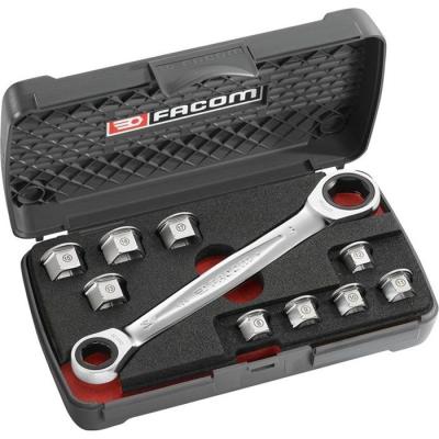 Coffret clés polygonales à cliquets 11 en 1 FACOM - 464.J1APB