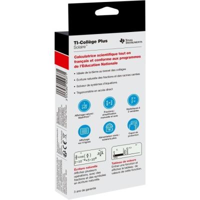Calculatrice TEXAS INSTRUMENTS TI-College Plus Solaire