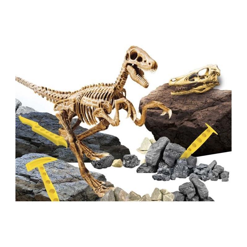 Super kit Velociraptor - Kit scientifique pour devenir un génie de l'archéologie