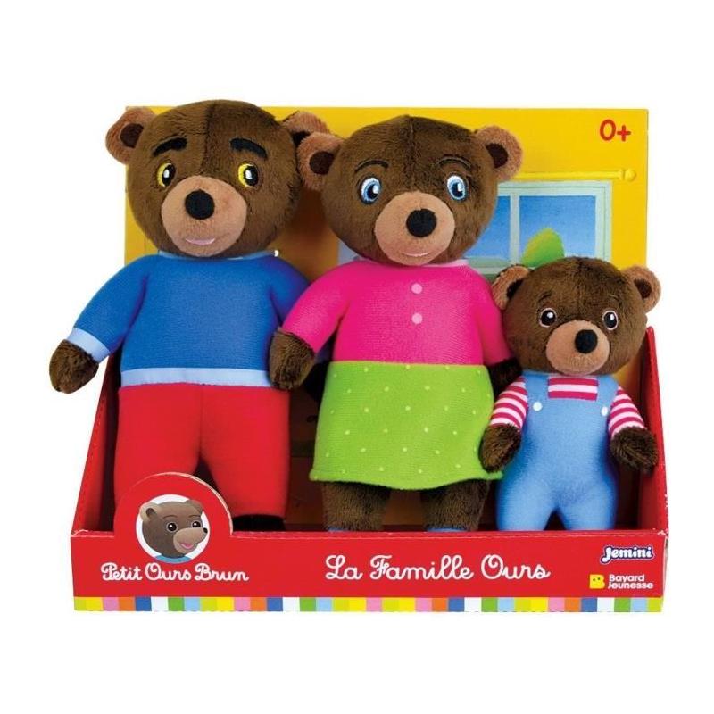 Coffret peluche PETIT OURS BRUN pour une famille câline