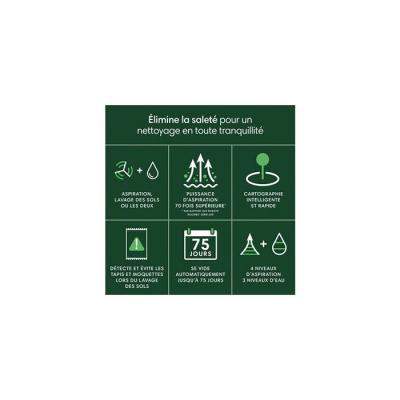 Aspirateur robot Irobot ROOMBA 105 - Aspiration et lavage - Blanc