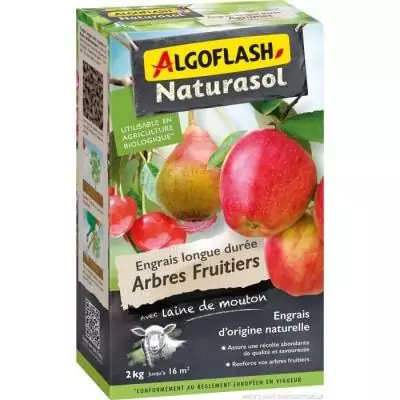 Engrais fruitiers durable: ALGOFLASH NATURASOL 2kg