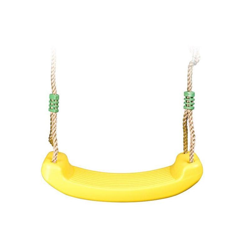 Balancoire plastique jaune pour portique 2m-2,5m: fun garantie!