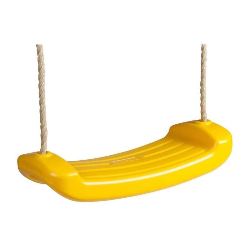 Balancoire plastique jaune pour portique 2m-2,5m: fun garantie!