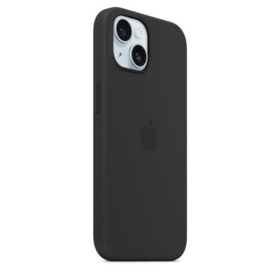 Coque iPhone 15 Silicone avec MagSafe - Noir