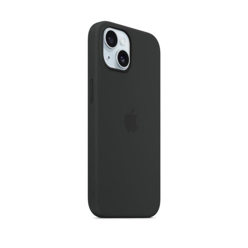 Coque iPhone 15 Silicone avec MagSafe - Noir