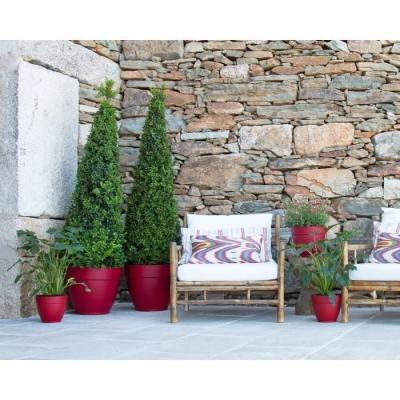 POT DE FLEUR 30CM ANTHRACITE CAPRI CAMAPANA