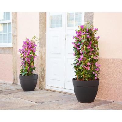 POT DE FLEUR 30CM ANTHRACITE CAPRI CAMAPANA