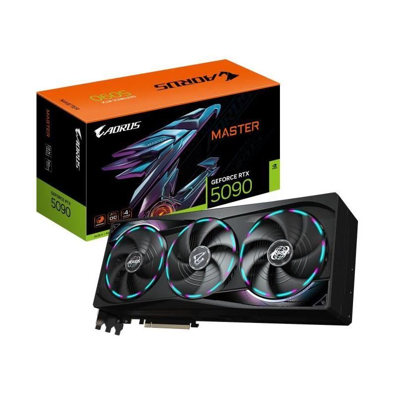 Carte graphique GIGABYTE AORUS GeForce RTX 5090 MASTER - 32 Go