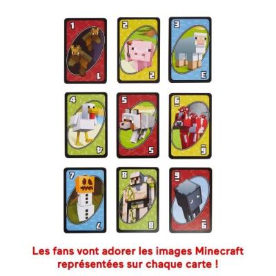 Jeu de cartes Uno Minecraft pour les fans du jeu vidéo!