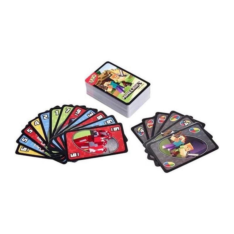 Jeu de cartes Uno Minecraft pour les fans du jeu vidéo!