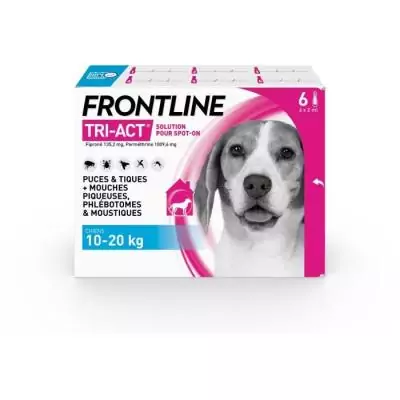 Pipettes FRONTLINE Tri-Act M pour chiens 10-20 kg