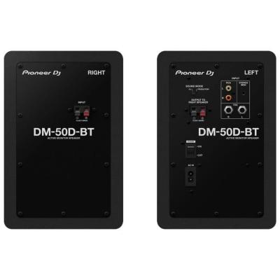 Enceintes de monitoring Pioneer DJ DM-50D-BT - Bluetooth - 2x25W - Noir