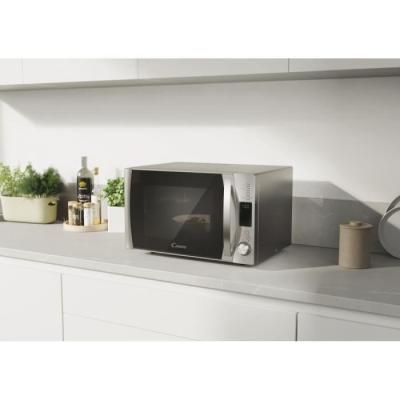 Micro-ondes Candy Essenza CMXW30DS 900W 30L Argent - Fonction Décongélation