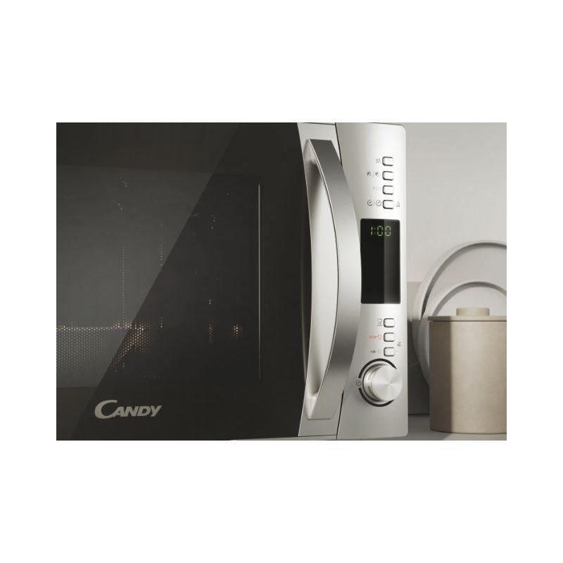 Micro-ondes Candy Essenza CMXW30DS 900W 30L Argent - Fonction Décongélation
