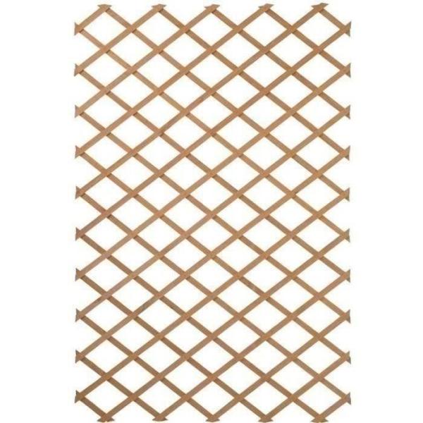 Nature Palissade de jardin 100 x 200 cm Bois Naturel 409346