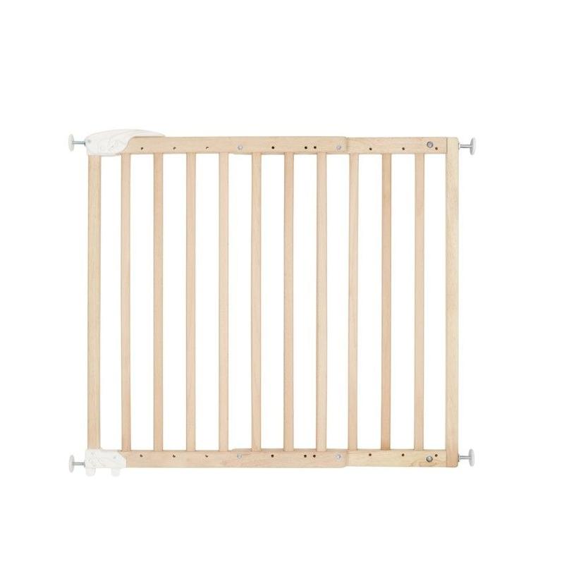 Barrière de Sécurité Déco Pop : Extensible 63-106cm, Bois Naturel