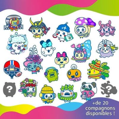Tamagotchi Uni: Animal virtuel violet avec bracelet montre