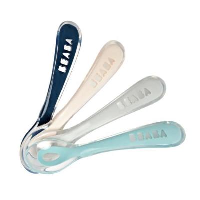 Ensemble de 4 cuillères silicone Béaba pour bébé