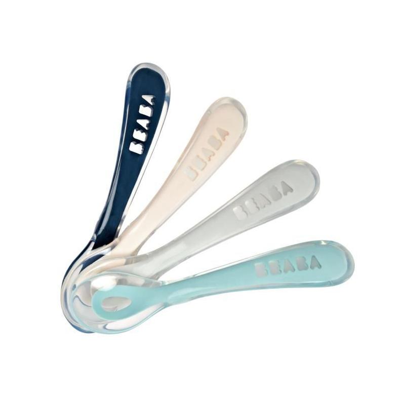 Ensemble de 4 cuillères silicone Béaba pour bébé