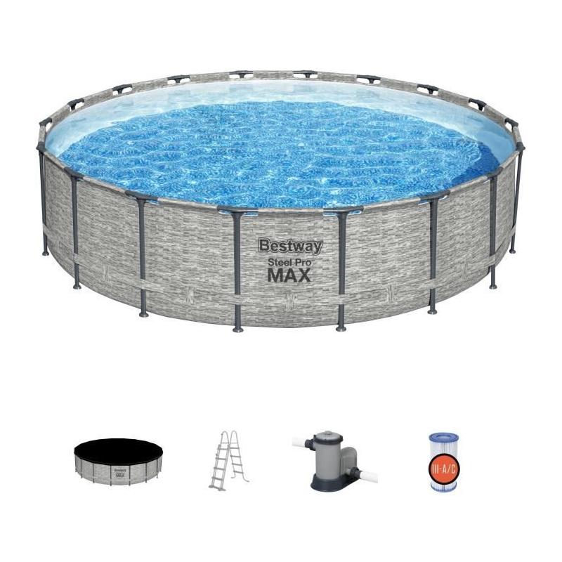 Kit Piscine Steel Pro Max™ 549x122 cm - Ronde
