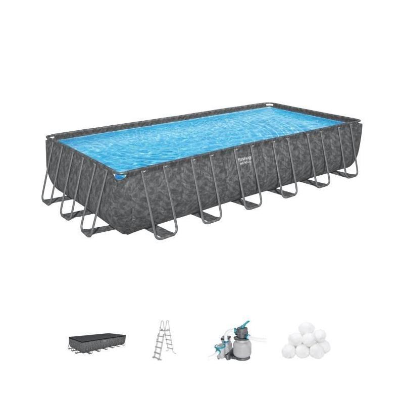 Kit Piscine hors sol BESTWAY APX 365 - Rectangulaire