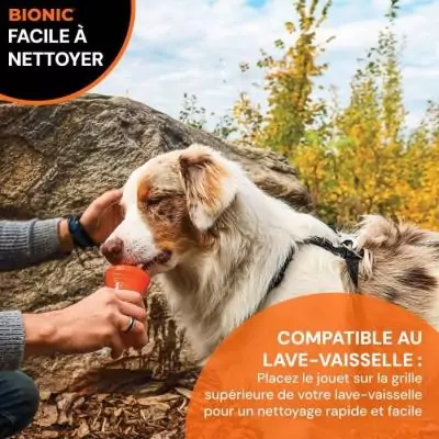 Jouet pour chien BIONIC Os Medium 12 cm - Caoutchouc ultra résistant