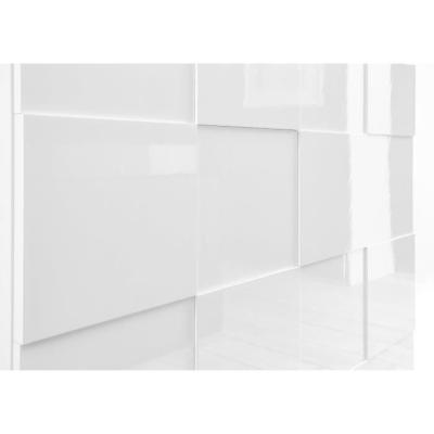 Buffet 3 portes 181 cm Blanc laqué brillant MILANO