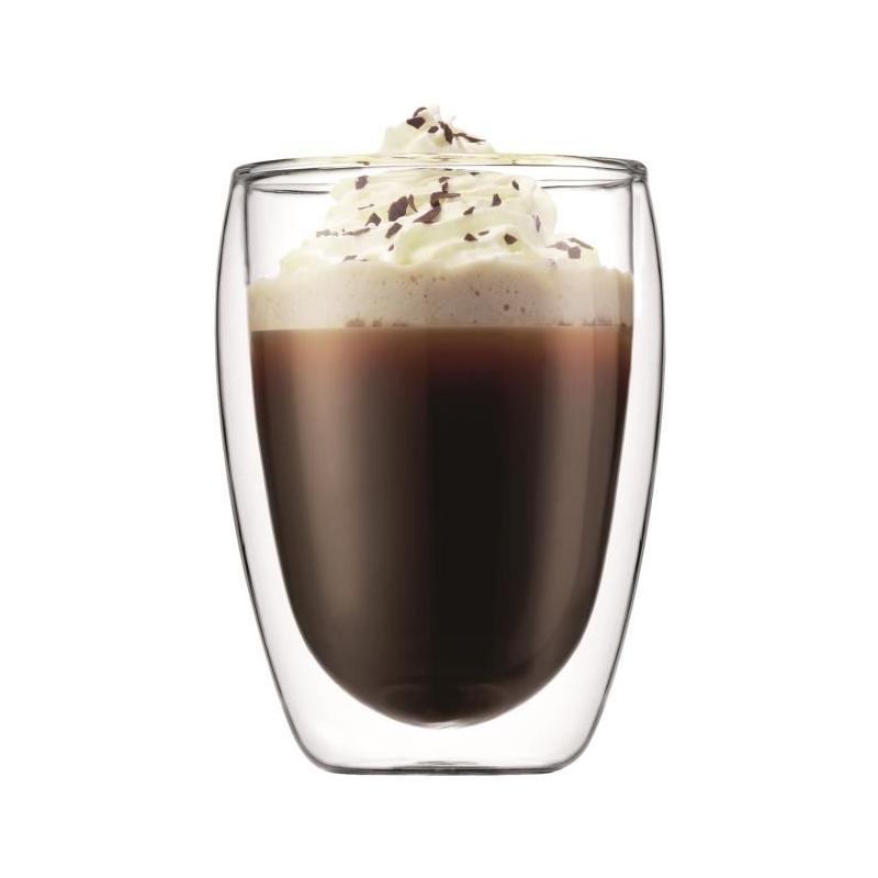 Ensemble cafetière BODUM CHAMBORD 8 tasses avec 2 verres double paroi Pavina 0,35l
