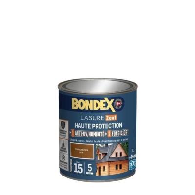Peinture BONDEX Lasure 2 en 1 Satin Chene moyen
