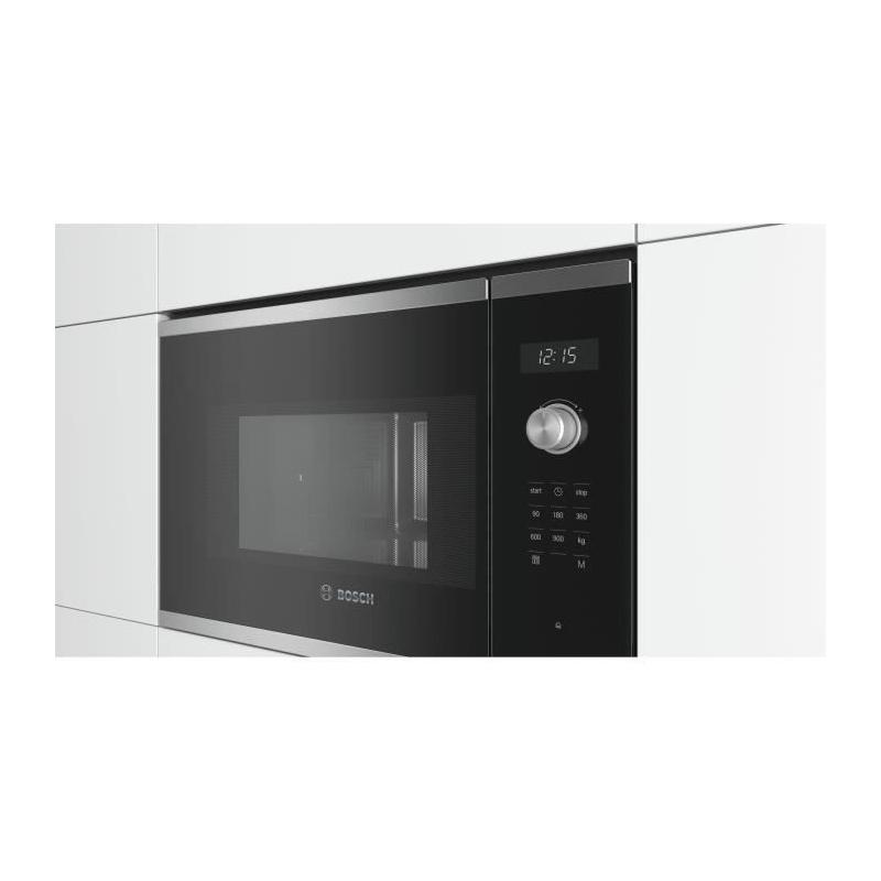 Bosch Serie 6 BFL554MS1F micro-onde Acier inoxydable Micro-onde simple Intégré 25 L 900 W
