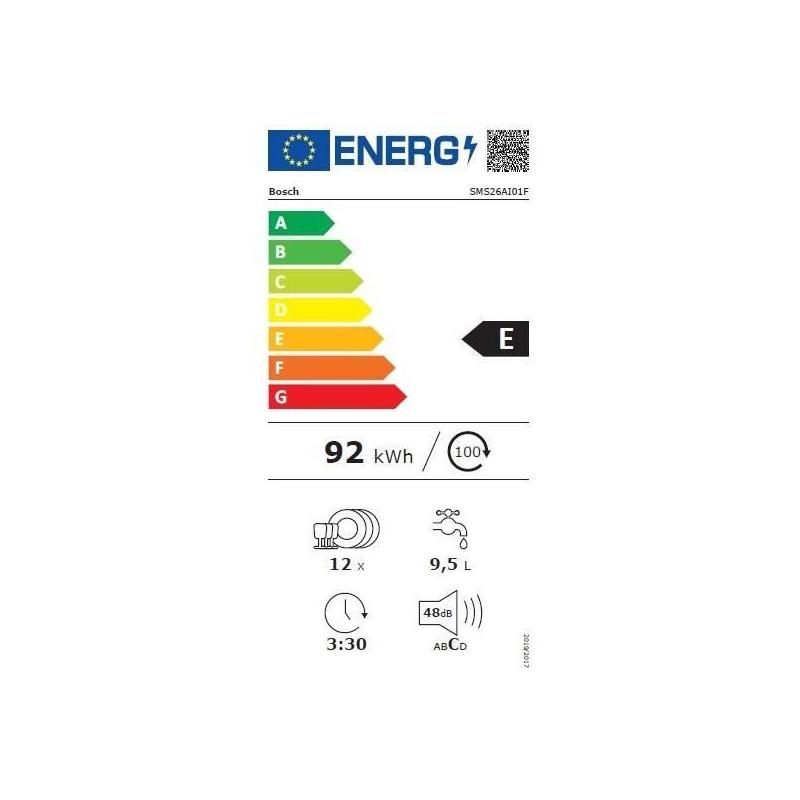 Lave-vaisselle Bosch SMS26AI01F : Performances Induction et Style Moderne