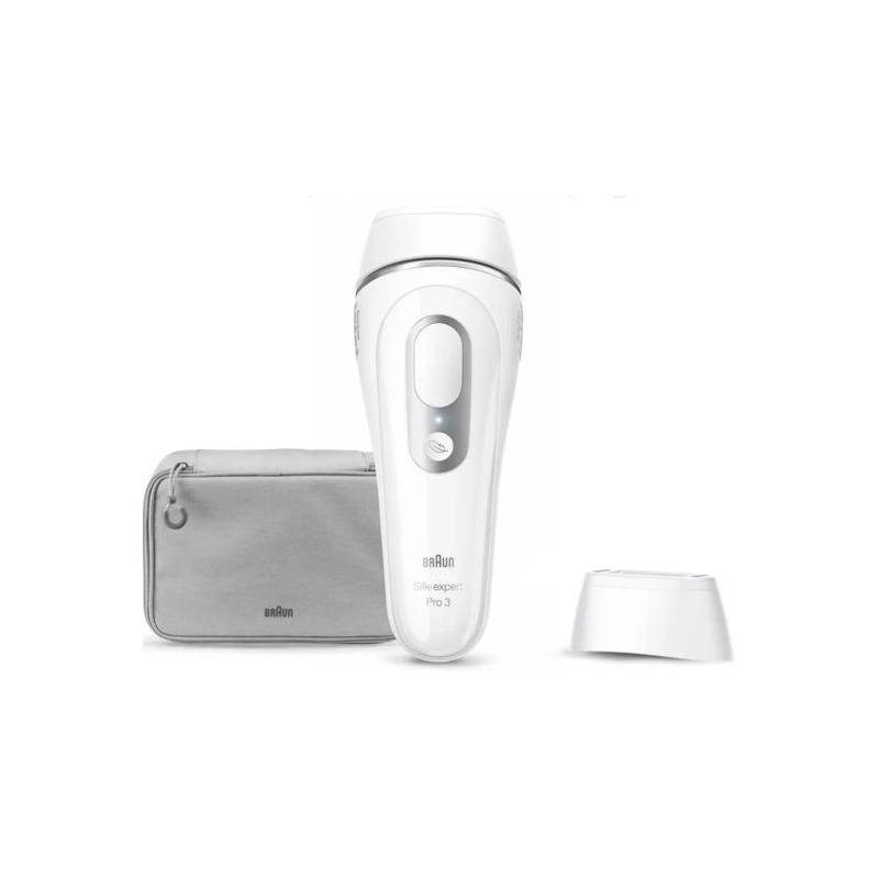 Épilation durable avec l'épilateur lumière pulsée Braun - 3 niveaux - 300 000 flashes