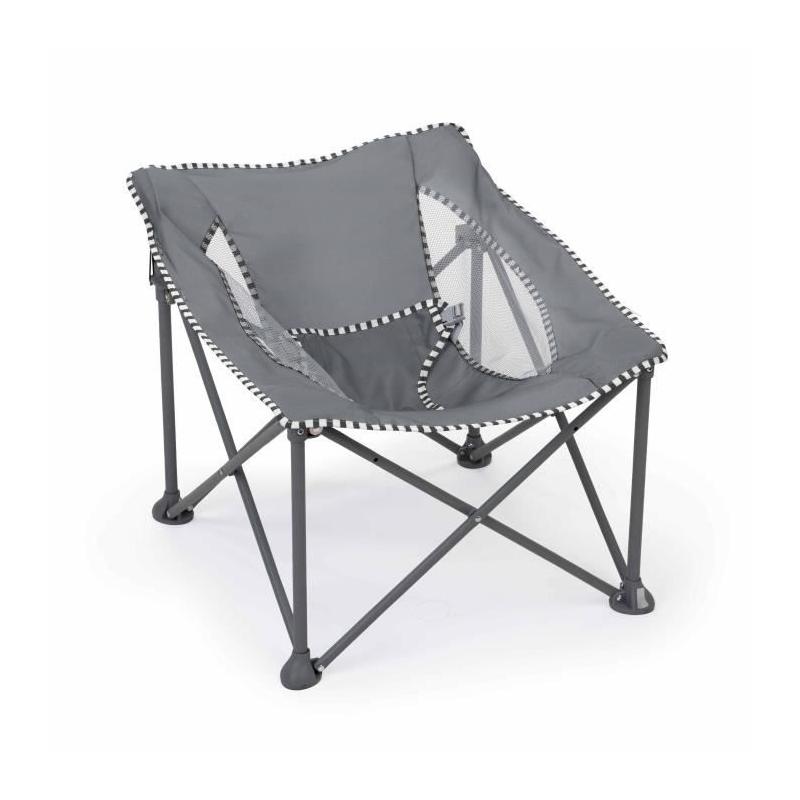Transat bébé pliable Gris Pop 'N Chill - Pare soleil SPF +50