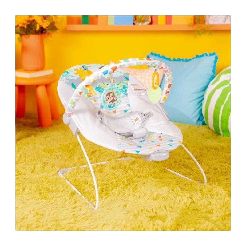Transat bébé BRIGHT STARS - Safari avec jouets amovibles