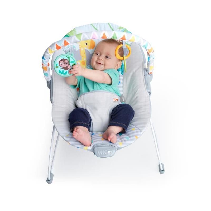 Transat bébé BRIGHT STARS - Safari avec jouets amovibles