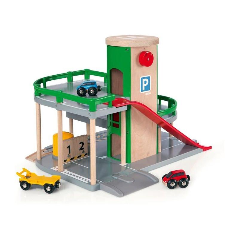 Garage Rail BRIO World 3 niveaux - CIRCUIT MINIATURE