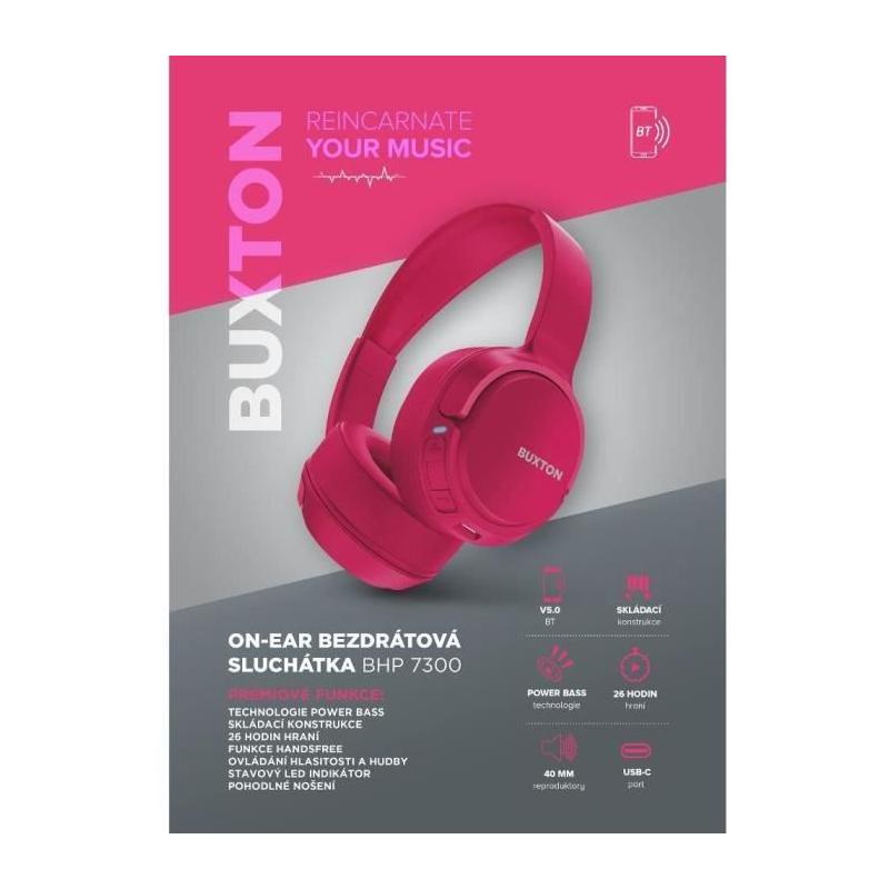 Casque supra-auriculaire sans fil - Buxton - BHP 7300 ROSE