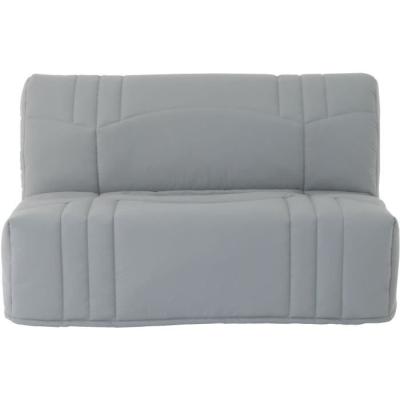 Banquette BZ DREAM en Tissu 100% Coton gris clair - 140x190 cm