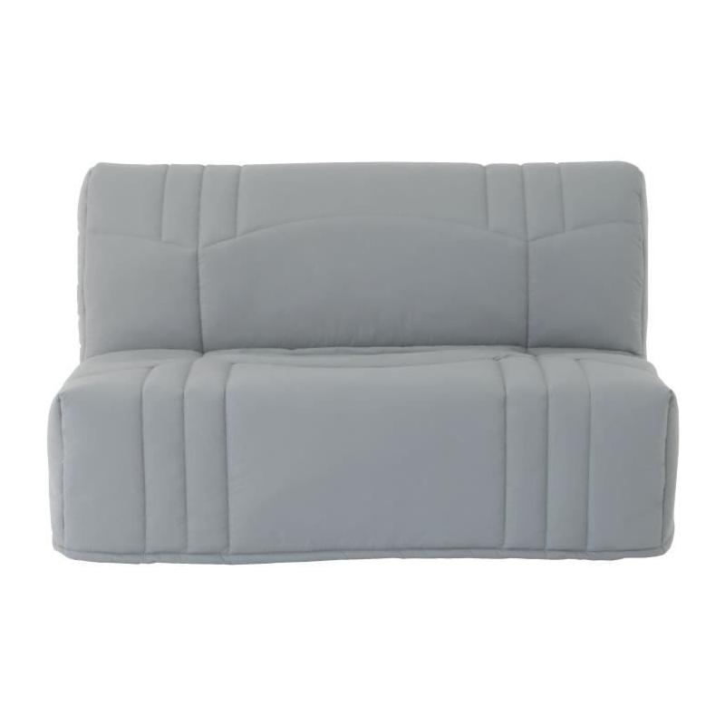 Banquette BZ DREAM en Tissu 100% Coton gris clair - 140x190 cm