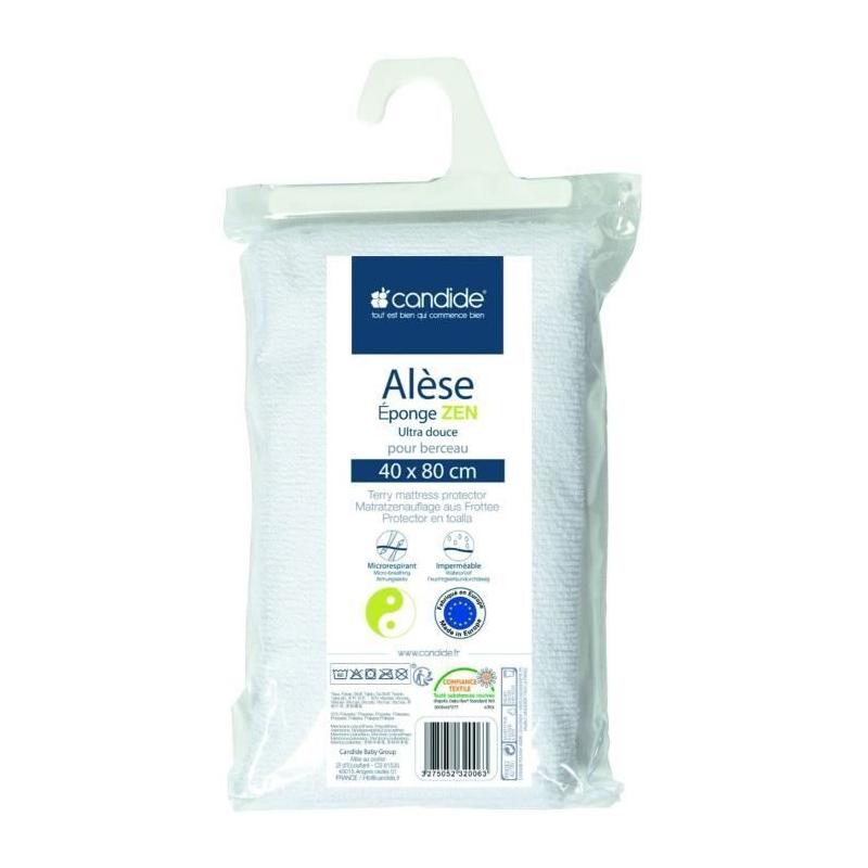Protégez le matelas de bébé avec l'Alese éponge Zen Blanc - CANDIDE