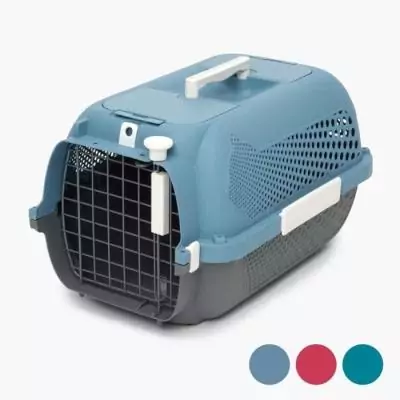 Cage de transport pour chat CATIT - Moyen - Bleu-gris