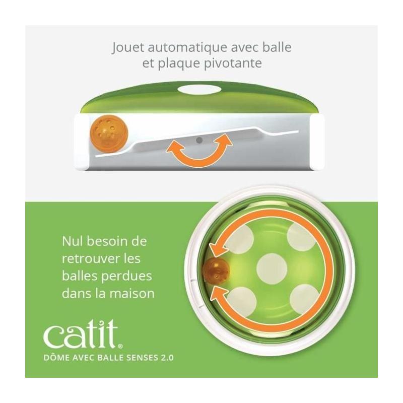 Jouet interactif pour chat Catit Senses 2.0 - Amusement garanti!