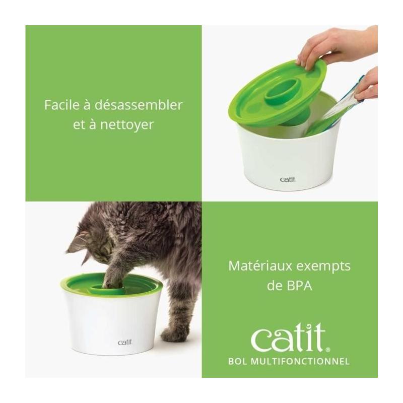 Distributeur de Nourriture pour Chat Catit Senses 2.0 - Pratique et Ludique